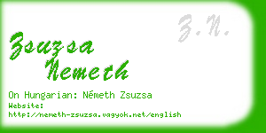zsuzsa nemeth business card