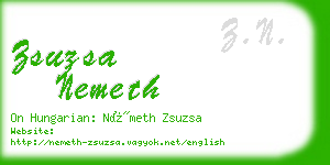 zsuzsa nemeth business card